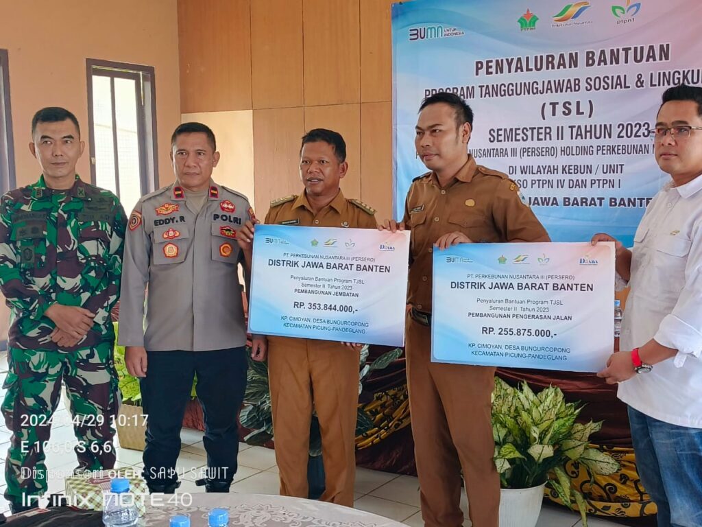 Polsek Picung Polres Pandeglang Hadiri Penyaluran Bantuan Program Tanggung Jawab Sosial & Lingkungan (TSL) dari CSR 4 WhatsApp Image 2024 04 30 at 10.29.02
