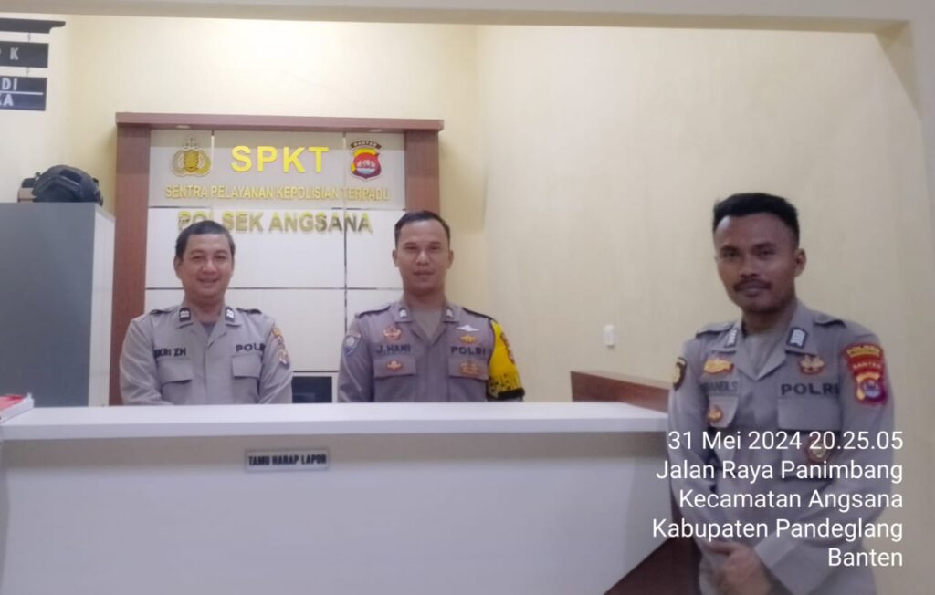 Anggota Piket Polsek Angsana Polres Pandeglang Laksanakan Siaga Mako 1 IMG 20240601 WA0065